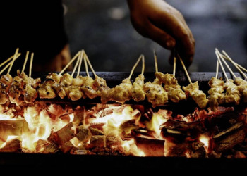 Satays auf der Streetfood-Tour in Kuala Lumpur