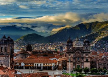 Panoramablick auf Cusco in Peru
