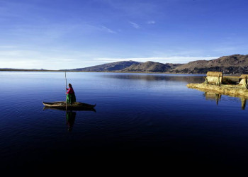 Der Titicacasee in Peru