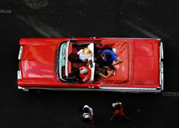 Straßenszene in Kuba