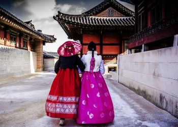 In den Palastanlagen von Seoul