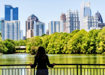 Blick auf die Skyline von Atlanta