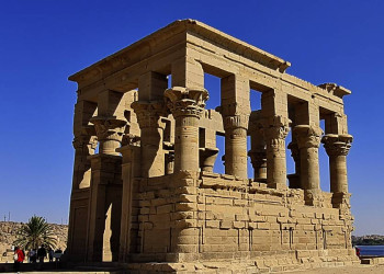 Ein Tempel auf der Insel Philae in Ägypten