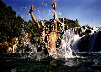 Badespaß an den Krka-Wasserfällen