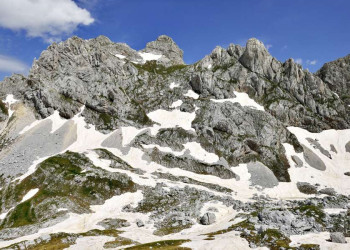 Berglandschaft mit Schnee