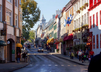 Straße in Quebec City