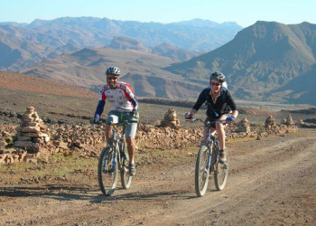 Mountainbiken in den Bergen