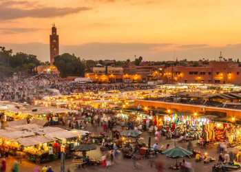 Djemaa el-Fna bei Nacht