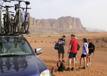 Radtour in der Wüste