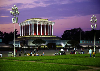 Das Mausoleum von Ho Chi Minh in Hanoi