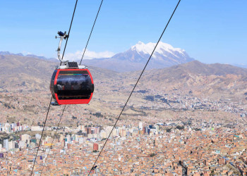 Seilbahnfahrt über La Paz