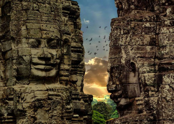 Der Bayon-Tempel in Angkor