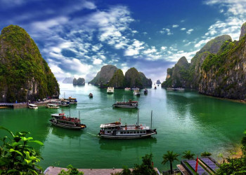 Die Halongbucht in Vietnam