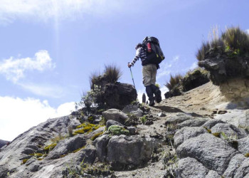 Wanderung im Gebirge