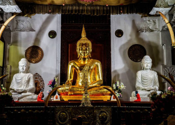Buddha im Zahntempel von Kandy, Sri Lanka