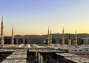 Morgenstimmung an der Großen Moschee von Medina