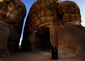 Der Sik in Hegra, der alten Nabatäer-Metropole