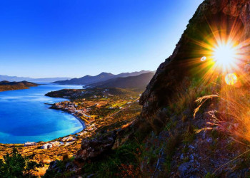 Die Insel Spinalonga vor der Ostküste Kretas