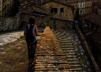 Typisch für Perugia - die Treppenwege