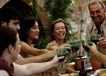 Essen in ländlicher Idylle