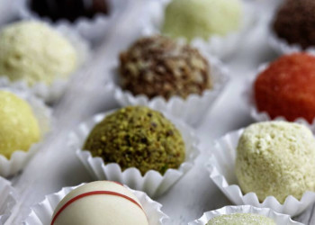 Eine Auswahl belgischer Pralinenspezialitäten