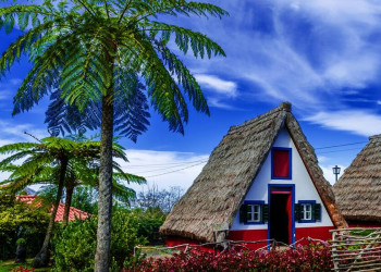 Haus in traditioneller Bauweise auf Madeira