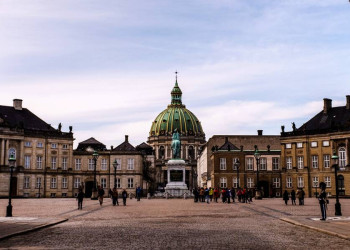 Schloss Amalienborg im Herzen von Kopenhagen