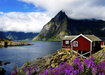 Bilderbuchkulisse auf den Lofoten