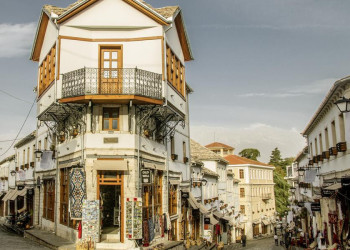 Unverkennbar osmanische Einflüsse in Gjirokastra