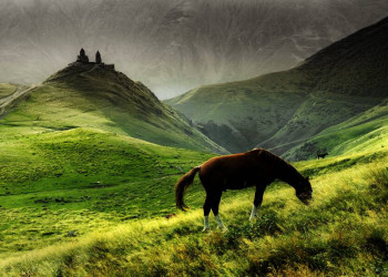 Die Gergeti-Dreifaltigkeitskirche