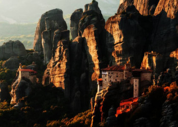 Die spektakulär gelegenen Meteoraklöster