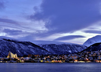 Start- und Endpunkt dieser Reise: das winterliche Tromsö