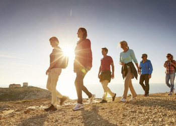 Geführte Wanderung bei Sonnenuntergang