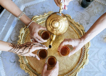 Teezeremonie in Marokko