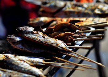 Auch das ist Norwegen: frischer Fisch vom Grill