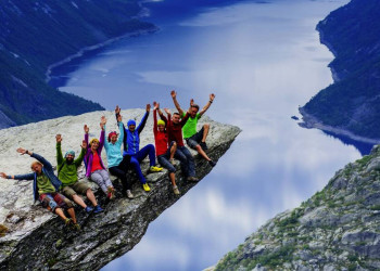 Geschafft - wir sind auf der Trolltunga