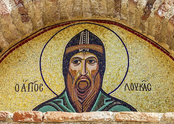 Mosaik des Heiligen Lukas