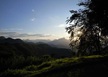 Bergsonnenuntergang
