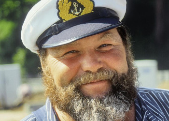 Freundlicher Kapitän auf Rügen.