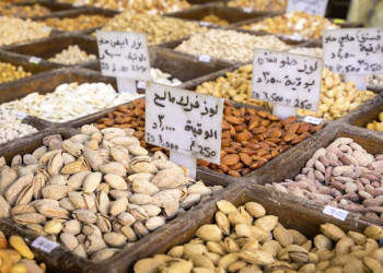 Nüsse auf einem traditionellen Markt